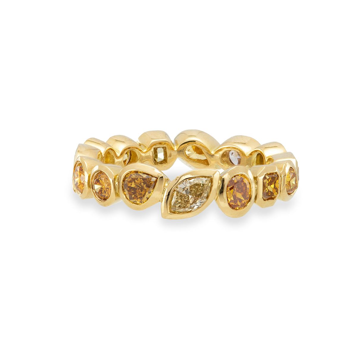 Mixed Fancy Diamond Eternity Ring