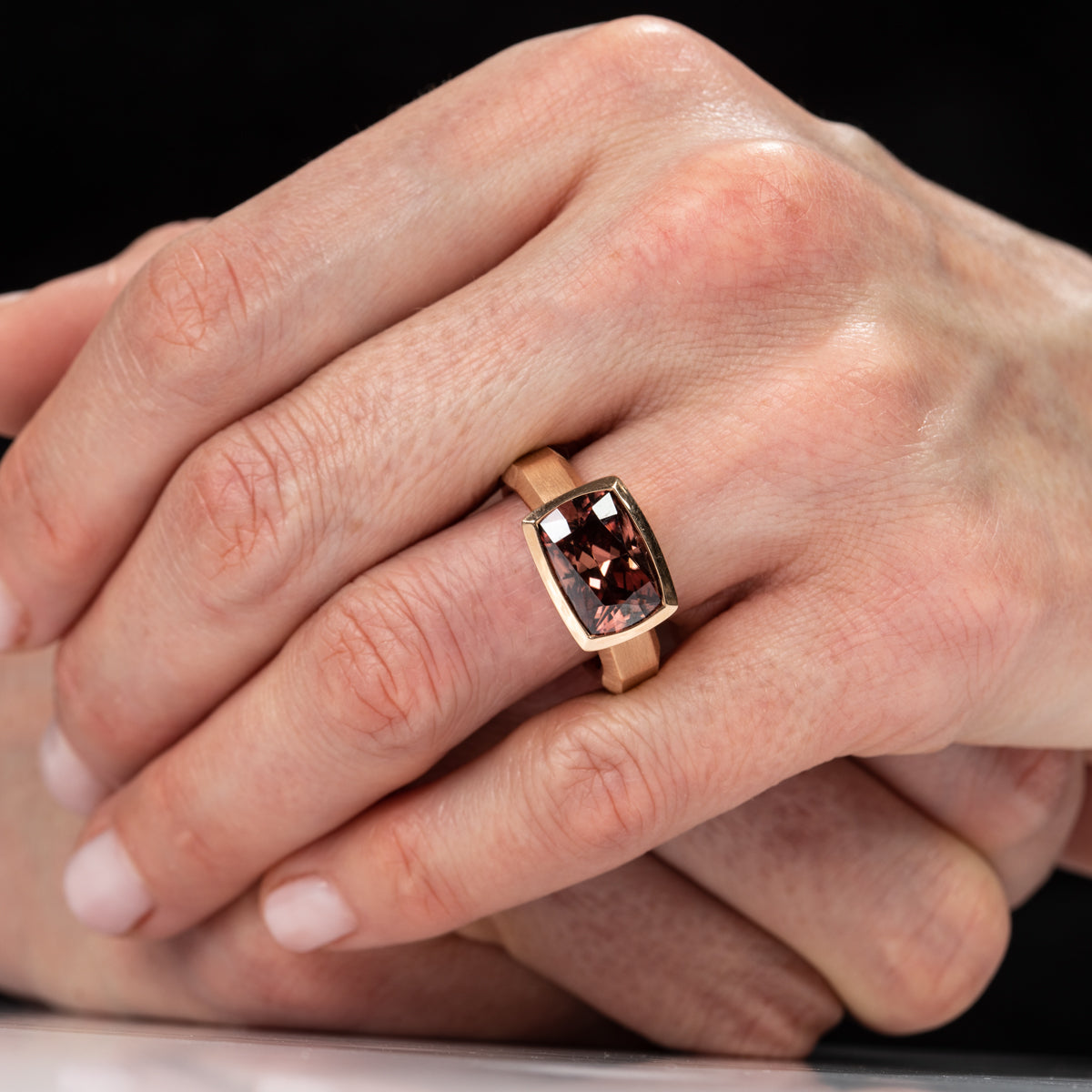 Tredici Ring With Zircon