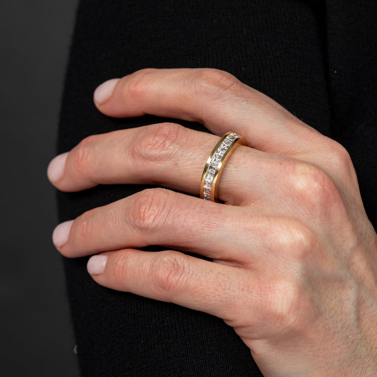 Diamond Channel Eternity Ring