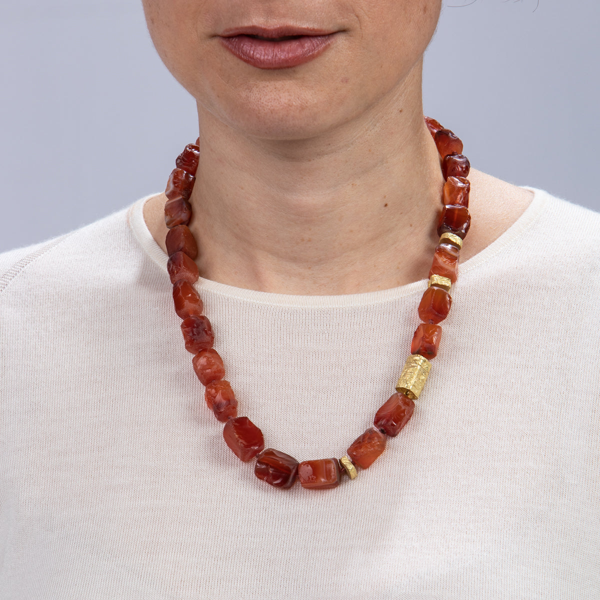 Rough Carnelian Necklace