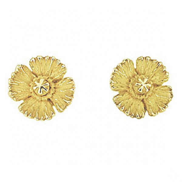 X Small Poppy Flower Earrings