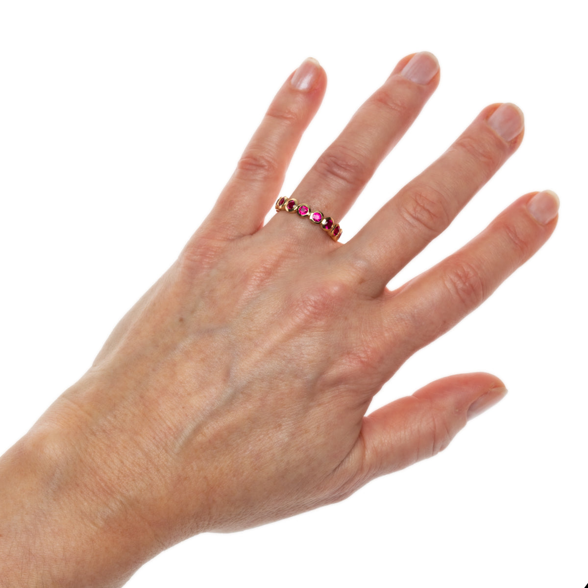 Ruby Medium Bezel Eternity Ring