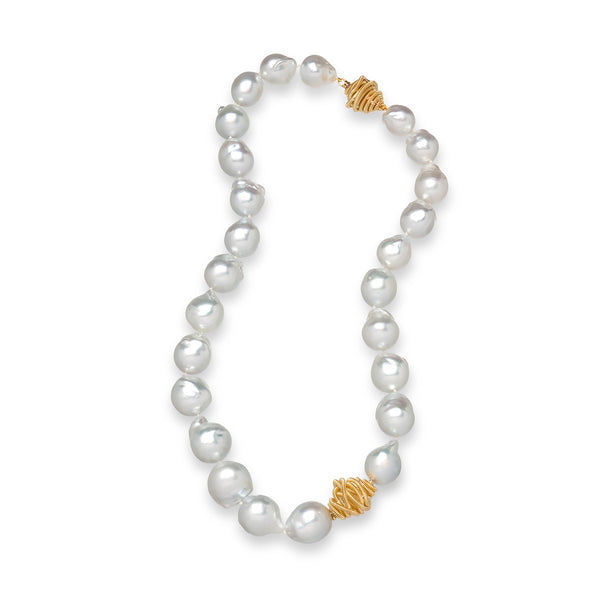 Pearl and Coil Necklace