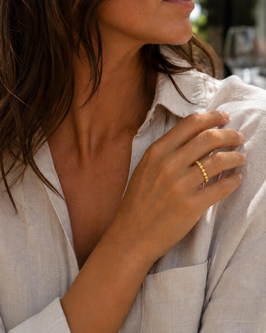 22K Ball Ring