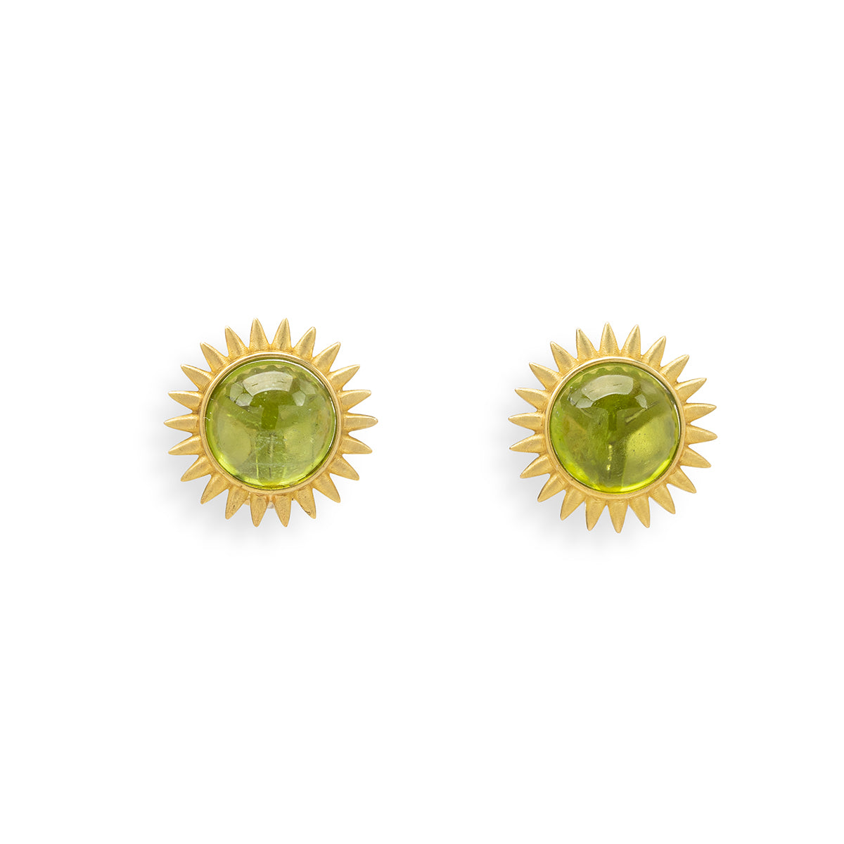 Peridot Spike Earrings