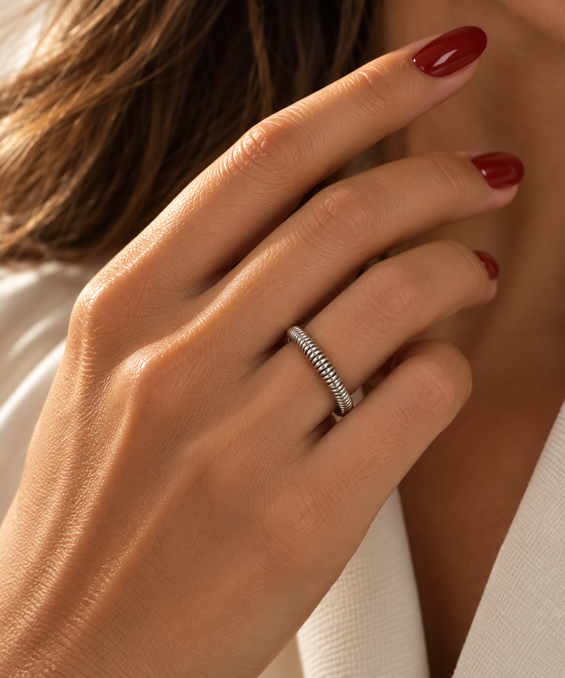 Bague Serpentine Lourde