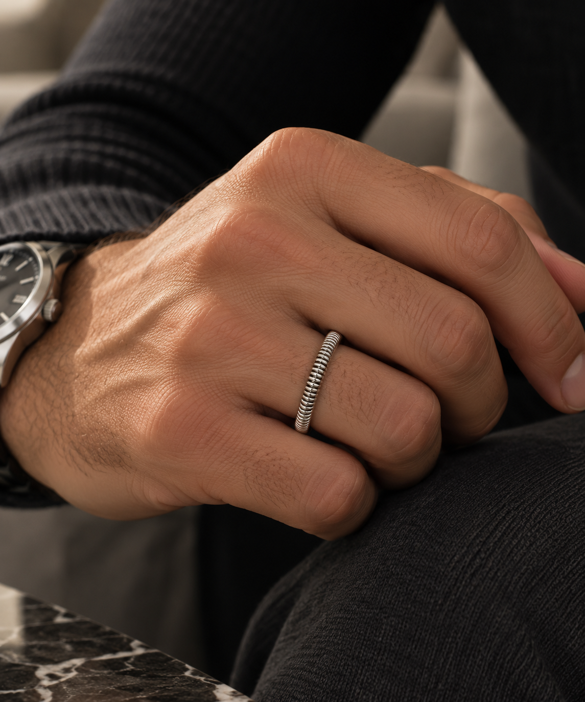 Heavy Coil Ring