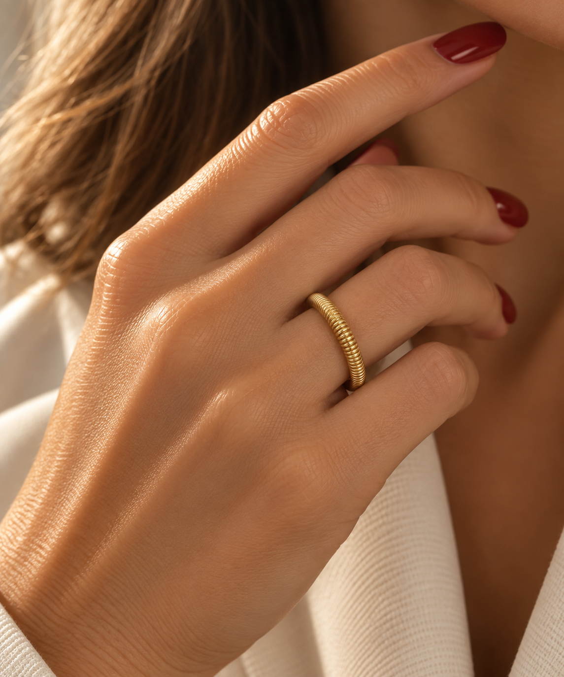 Bague Serpentine Lourde