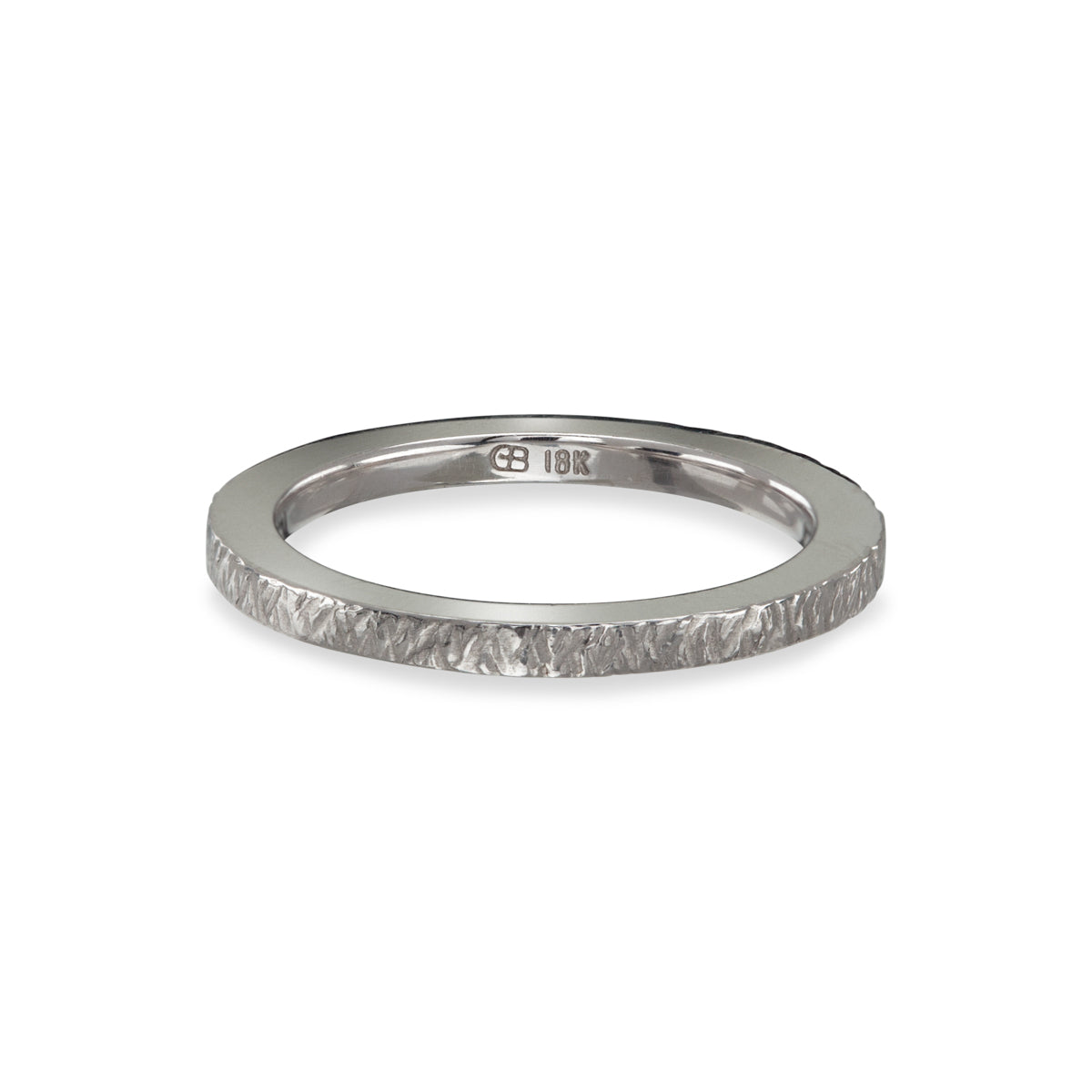 Cross Cut Narrow Ring