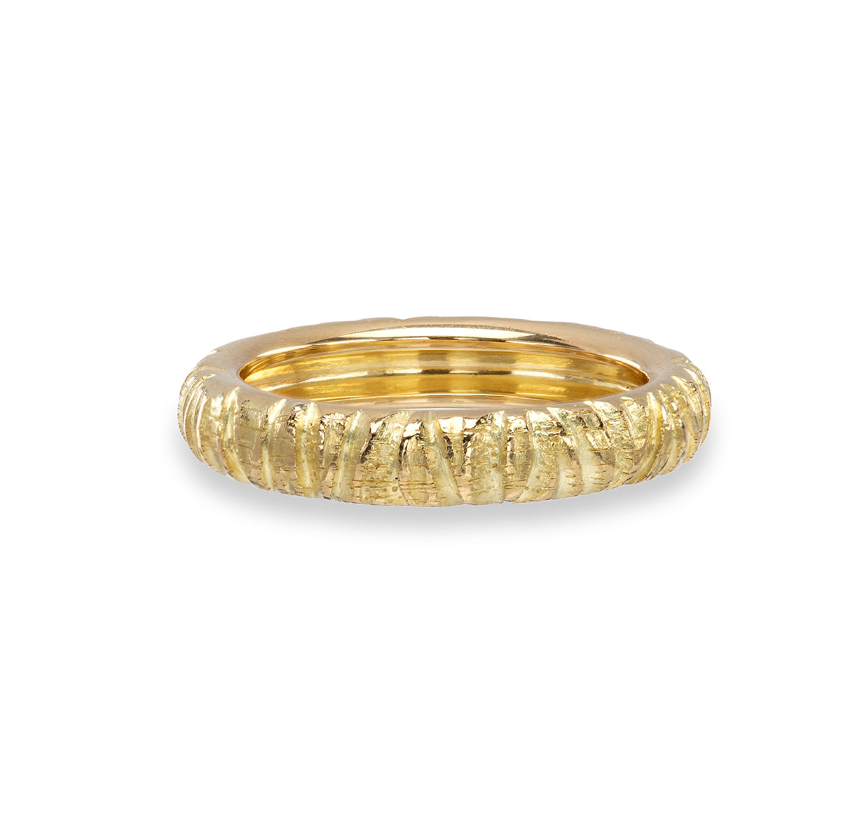 Narrow Palm Bark Ring