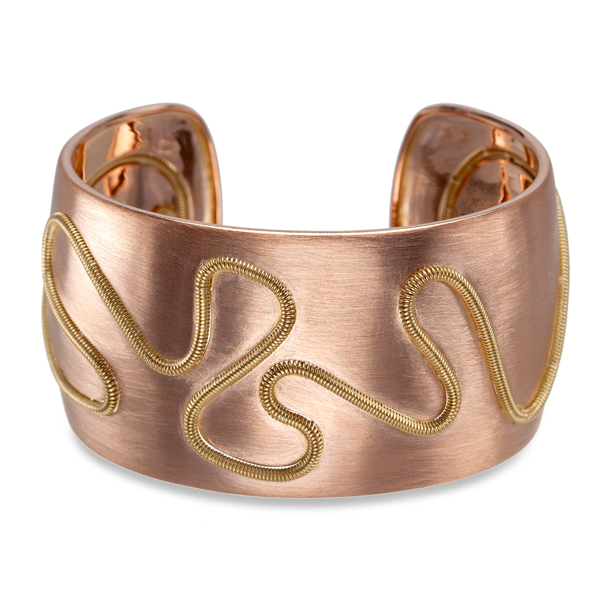 Cuff Bracelet with Coil