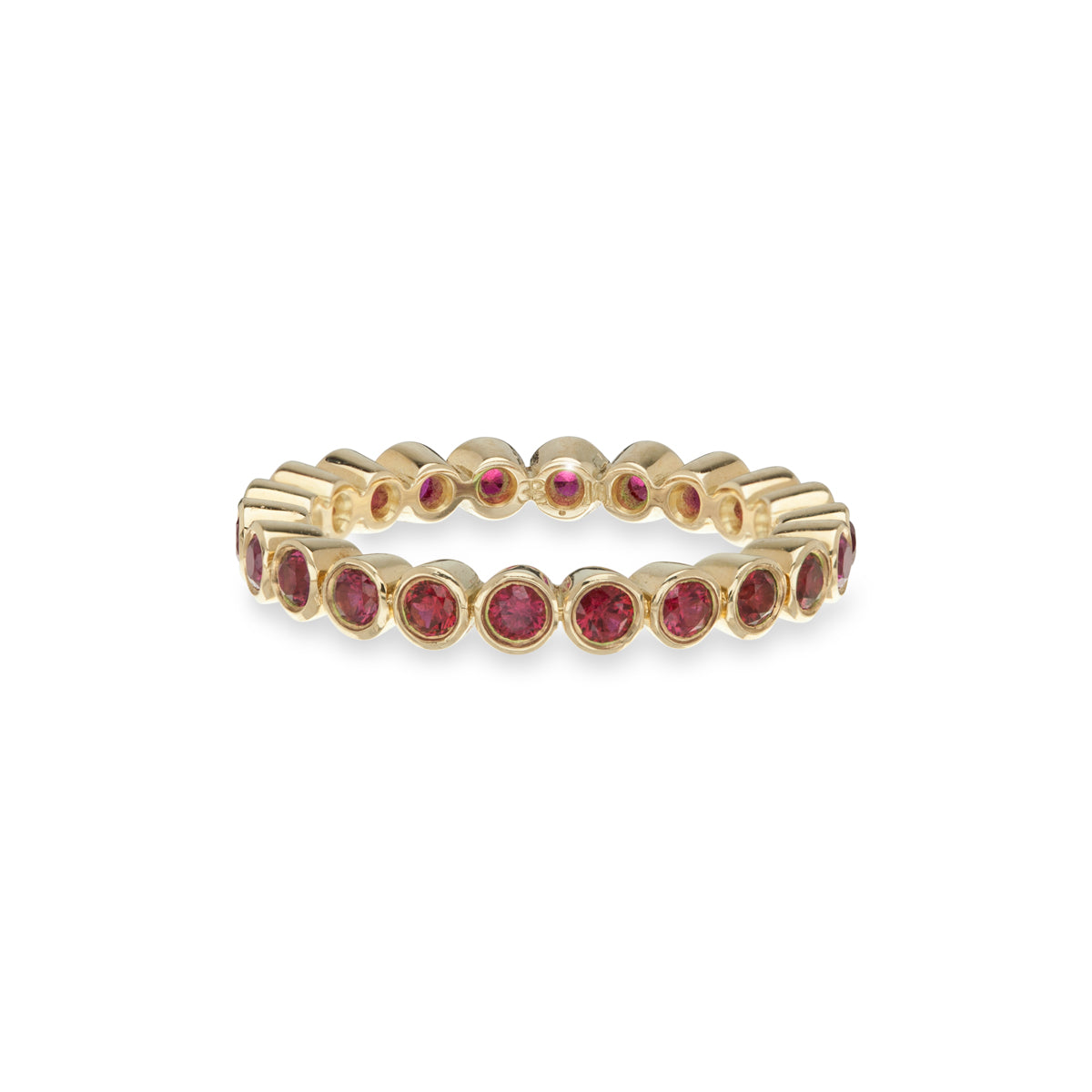 Ruby Small Bezel Eternity Ring