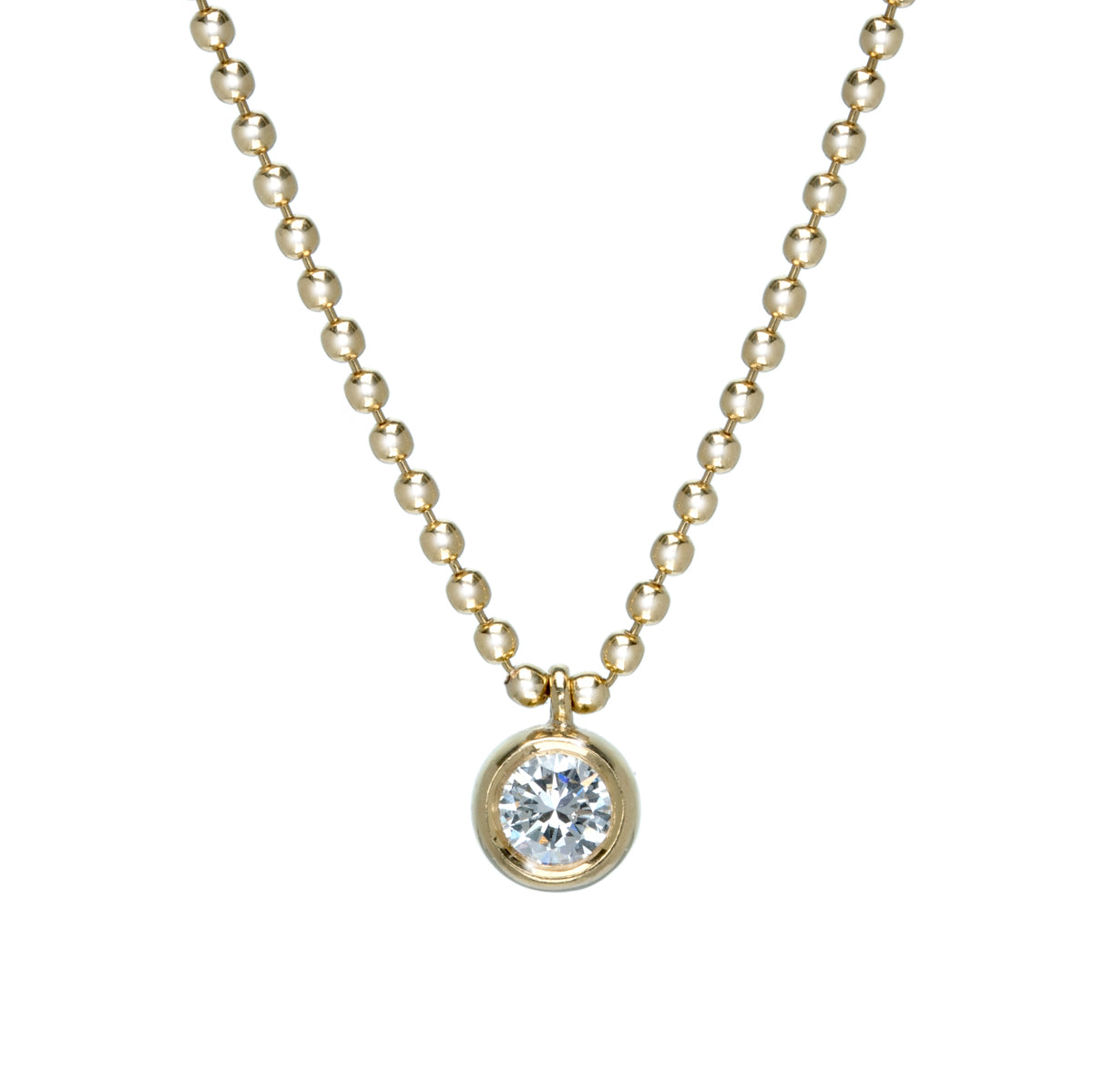 Diamond Bezel Pendant