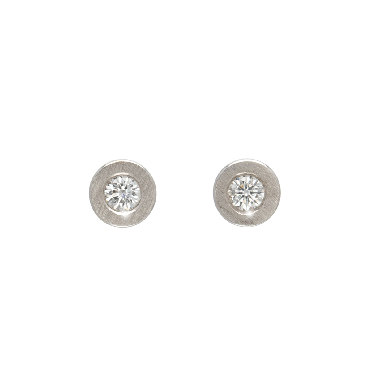 Boucles d’oreilles Petits Boulon en Diamants