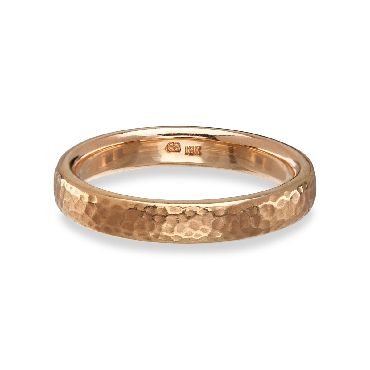 Bague Confort Martelée Homme