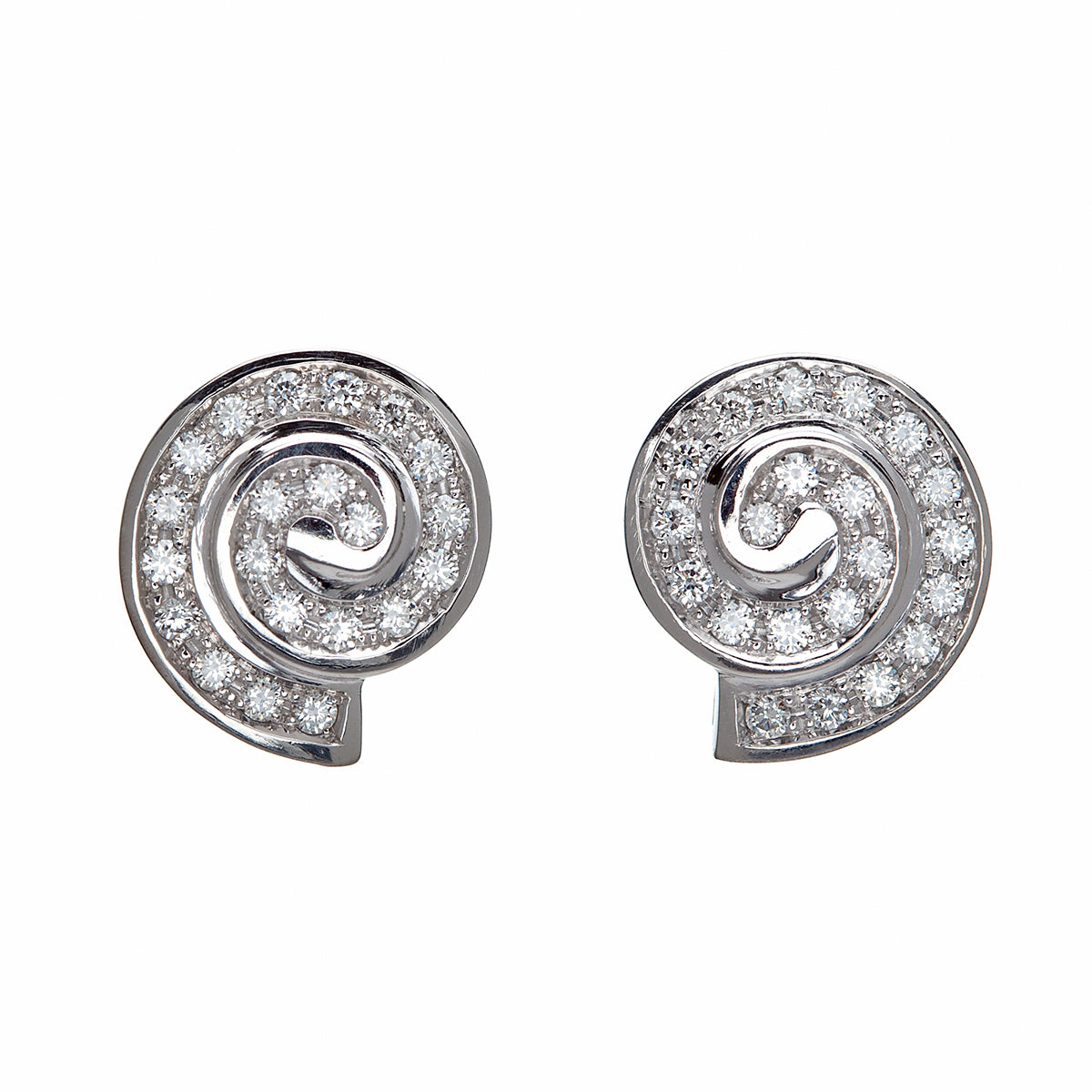 Boucles d’oreilles Diamants Tourbillon Moyen