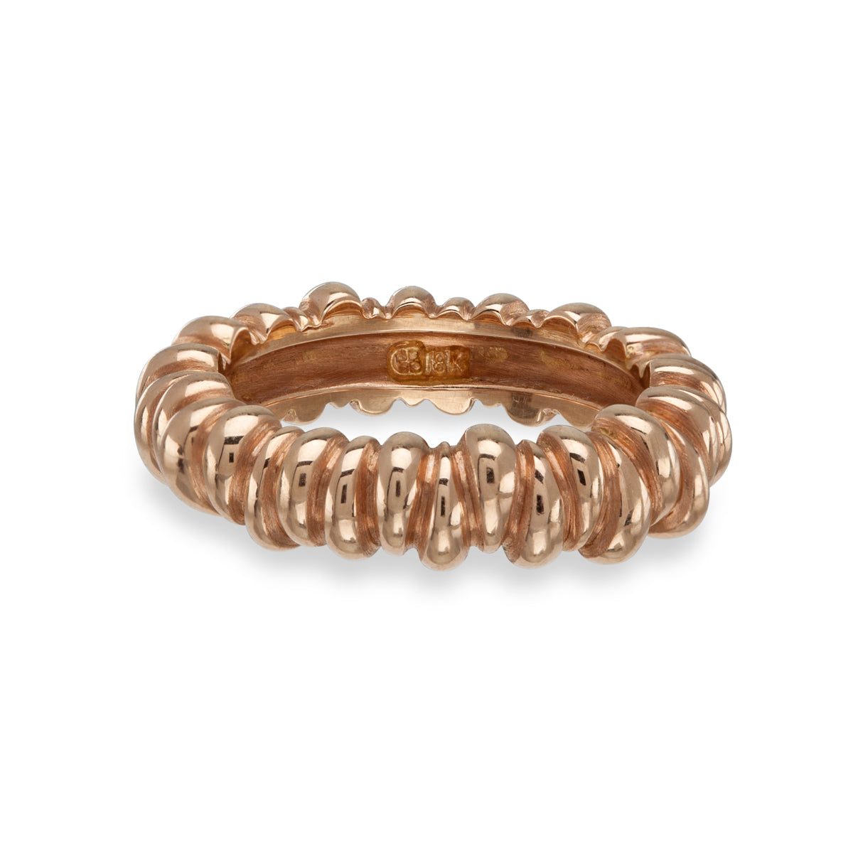 Wide Ripples Ring