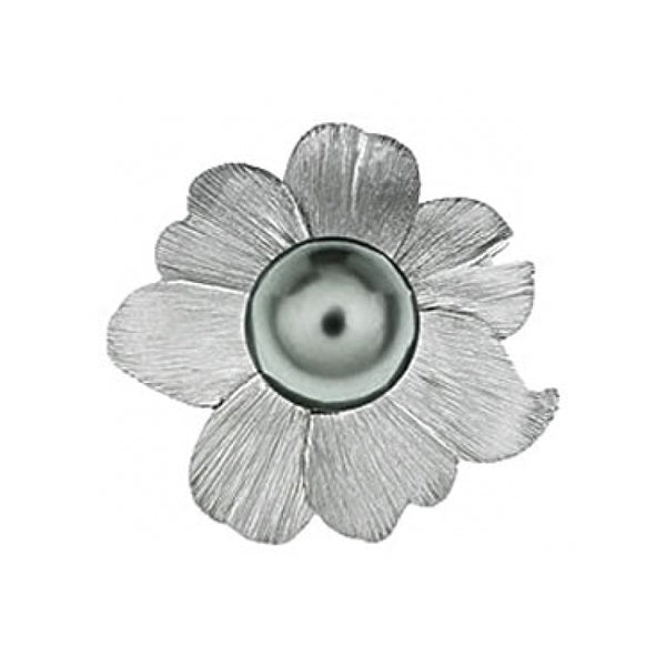 Flower Brooch With Pearl
