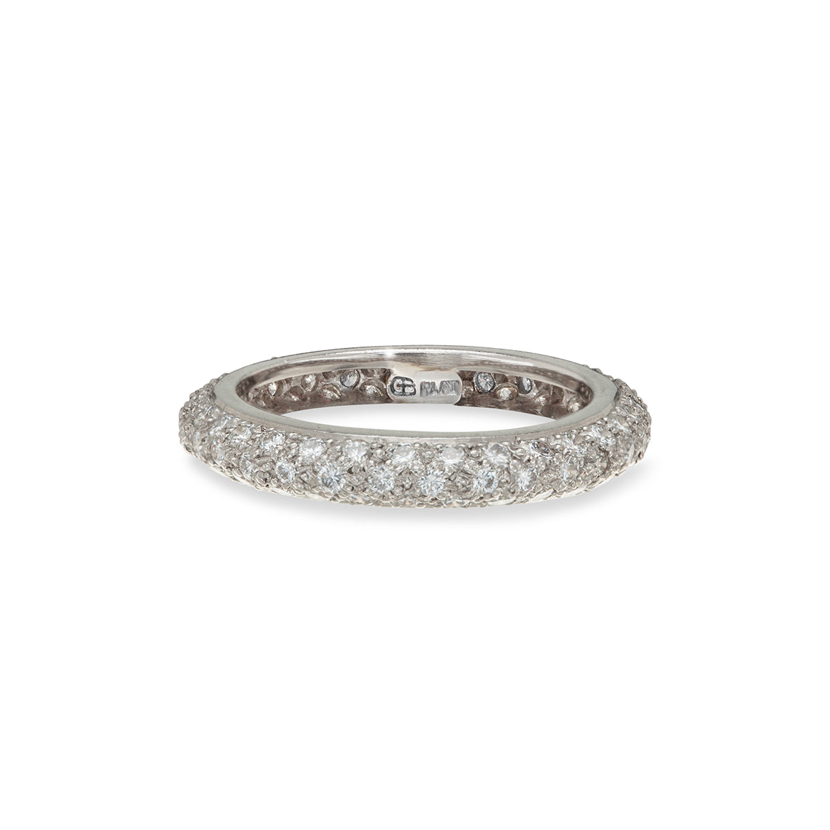 High Dome Diamond Pave Ring