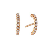 Anchor Studs with Diamonds