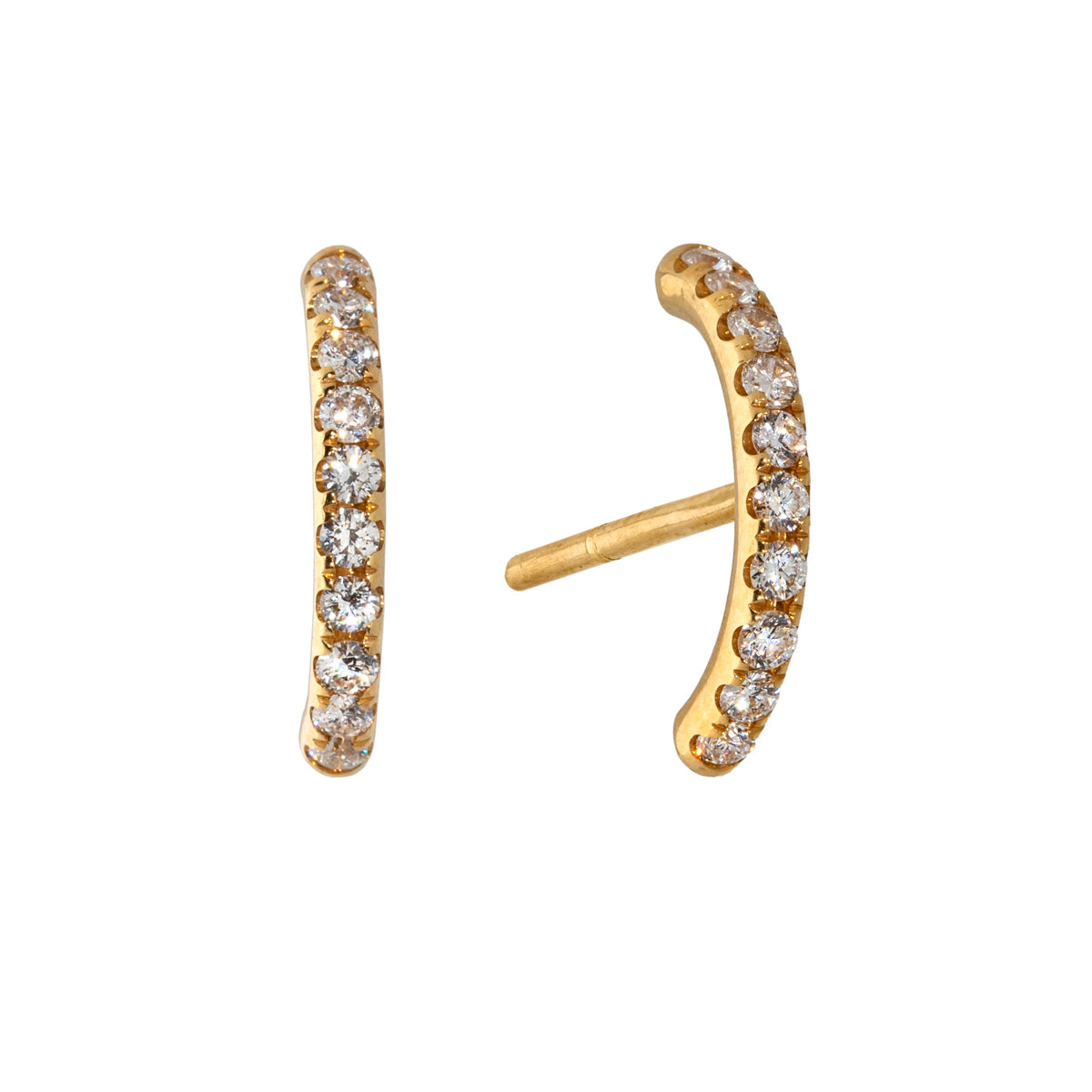 Anchor Studs with Diamonds