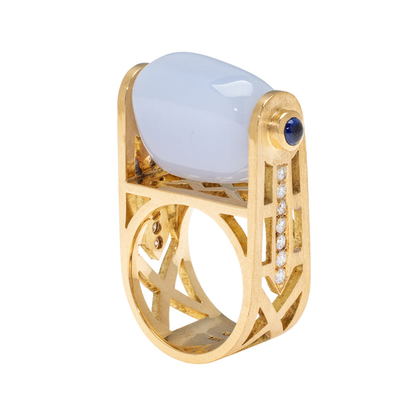 Chalcedony Tower Ring