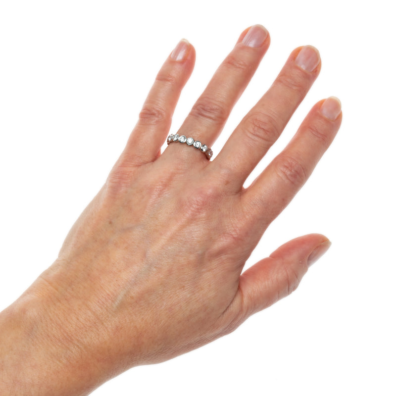 Platinum Medium Bezel Eternity Ring