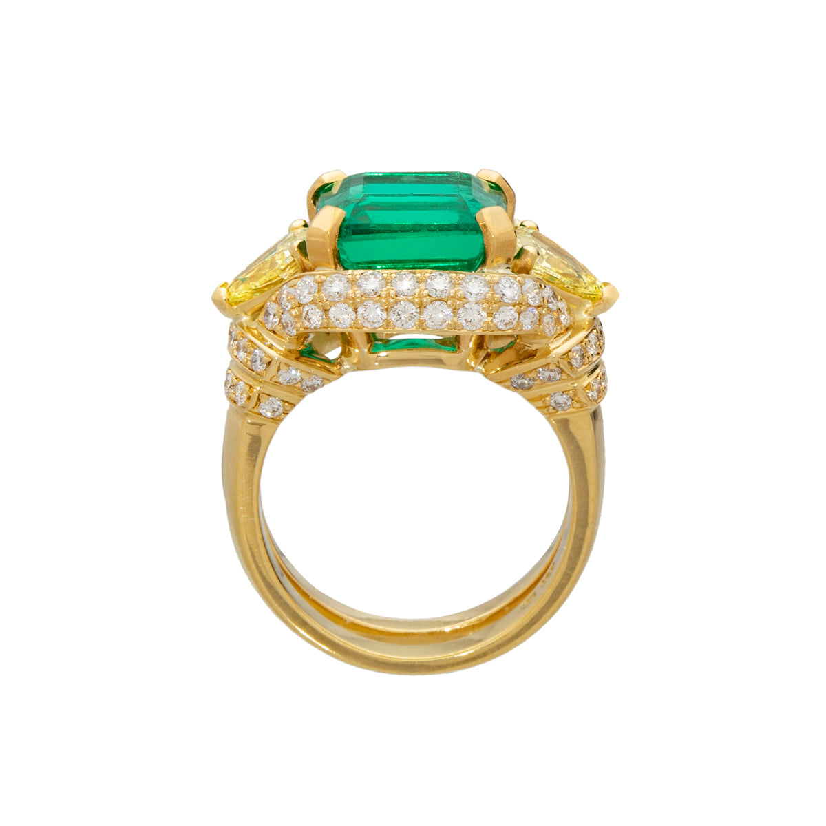 Emerald and Diamond Ring