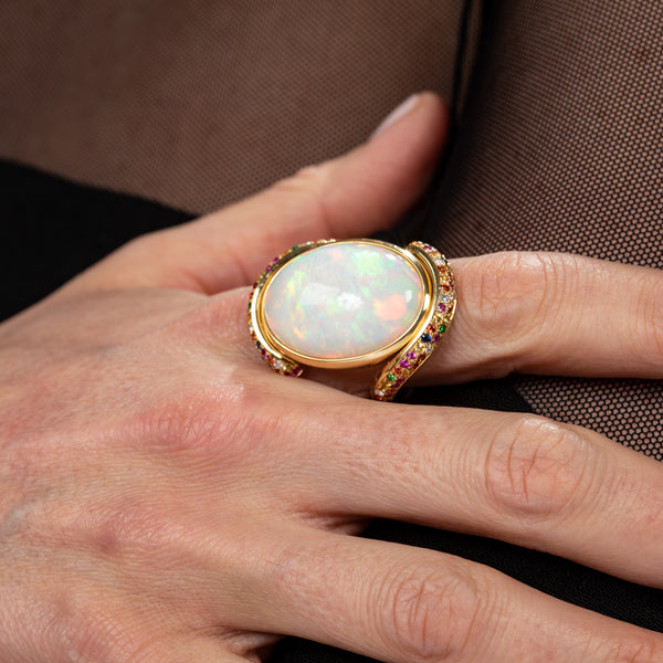 Opal Rainbow Ring