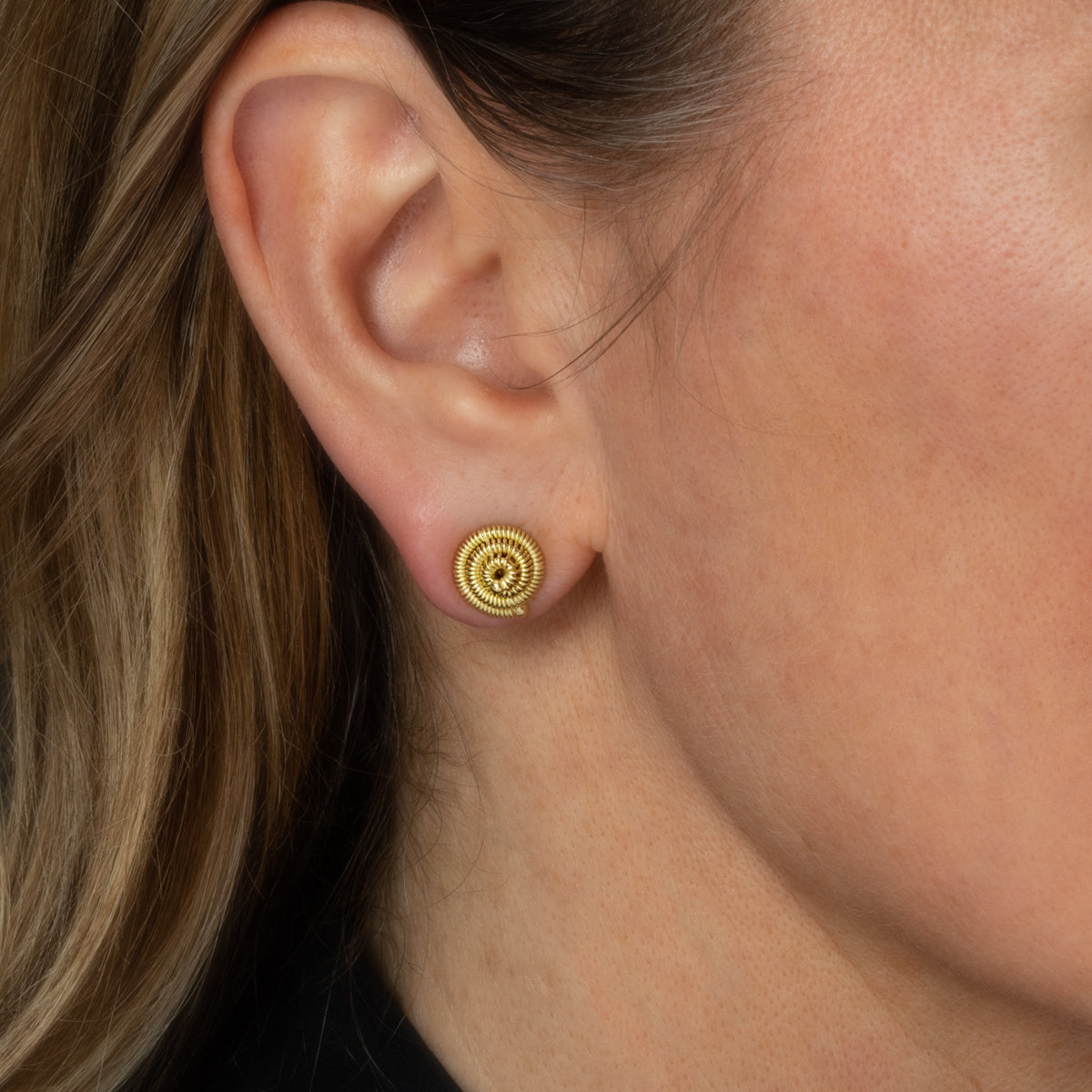 Boucles d’oreilles Serpentine en Escargot