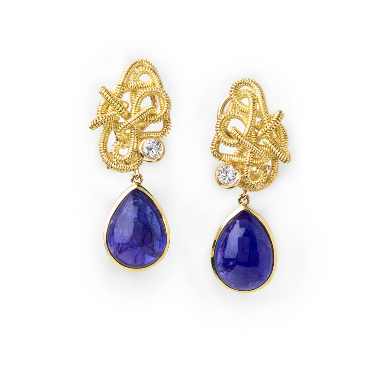 Boucles d’oreilles Tanzanite