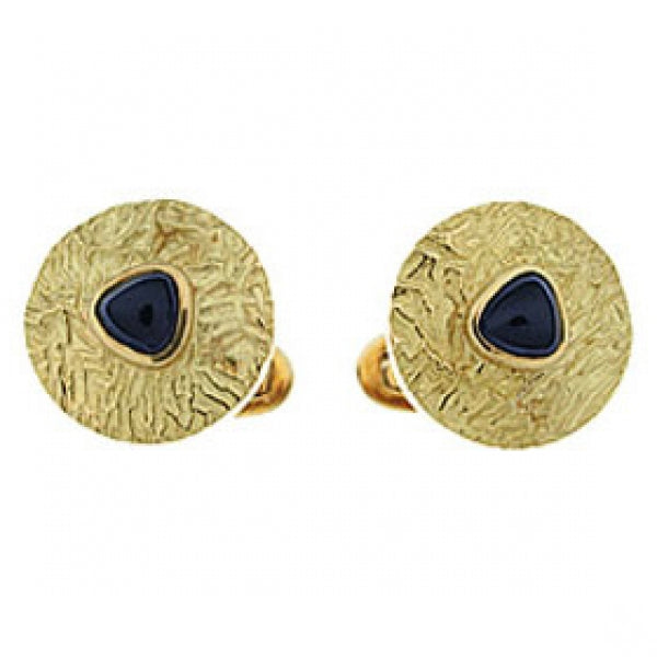 Reticulated Disc Cufflinks