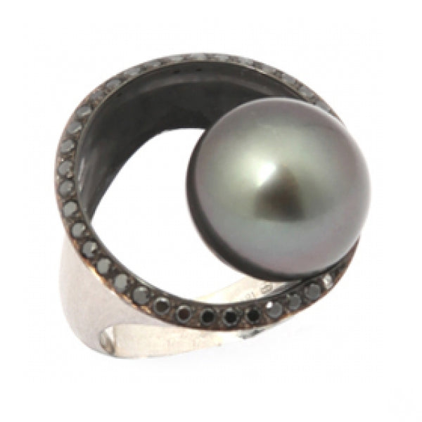 Tahitian Pearl Hole Ring