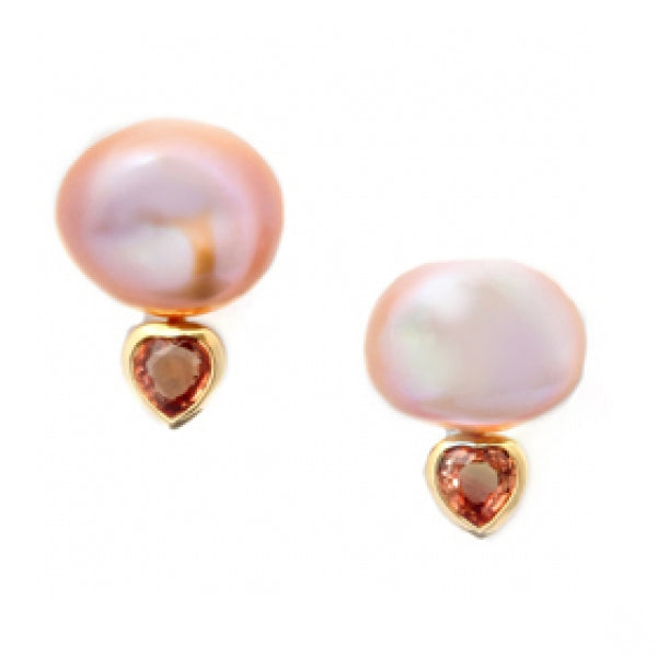 Heart Sapphire and Freshwater Pearls