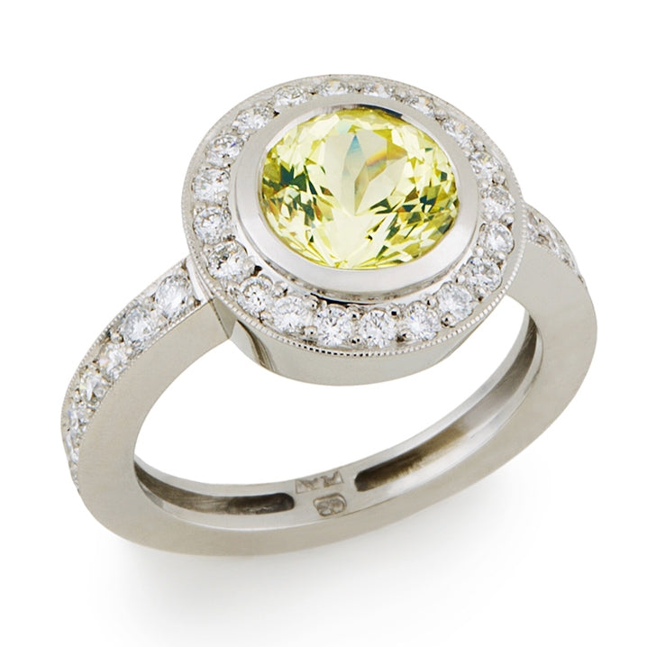 The Eternal Yellow Sapphire  Ring