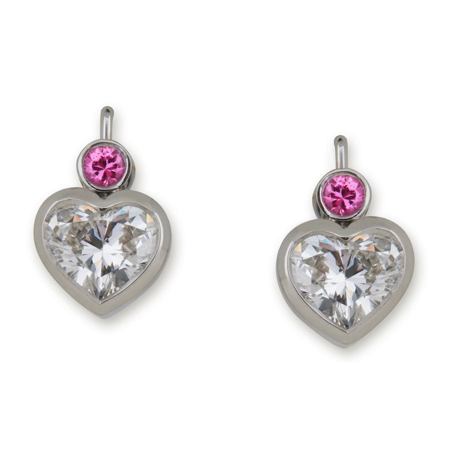 Heart Diamond Earrings