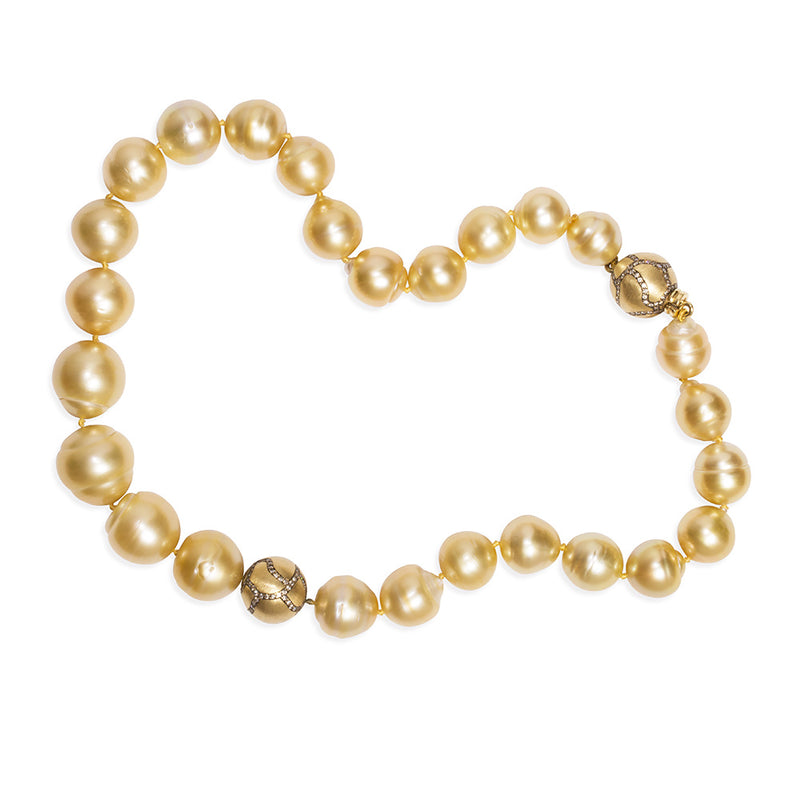 Golden South Sea Baroque Pearl Necklace