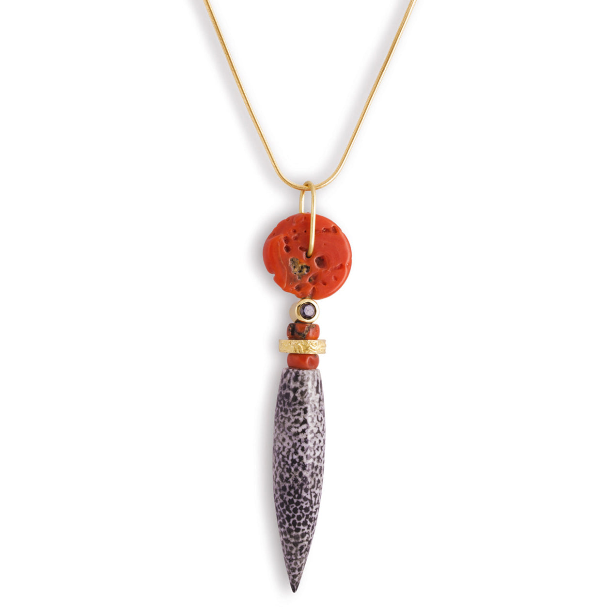 Fossilized Coral Pendant