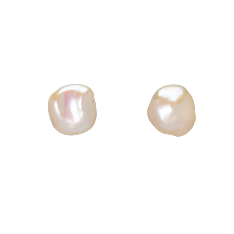 Peach Baroque Pearl Earrings