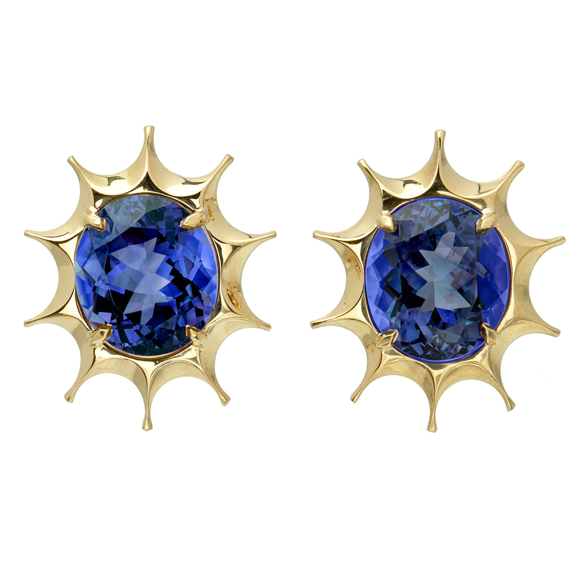 Tanzanite “Sun-Ray” Earrings