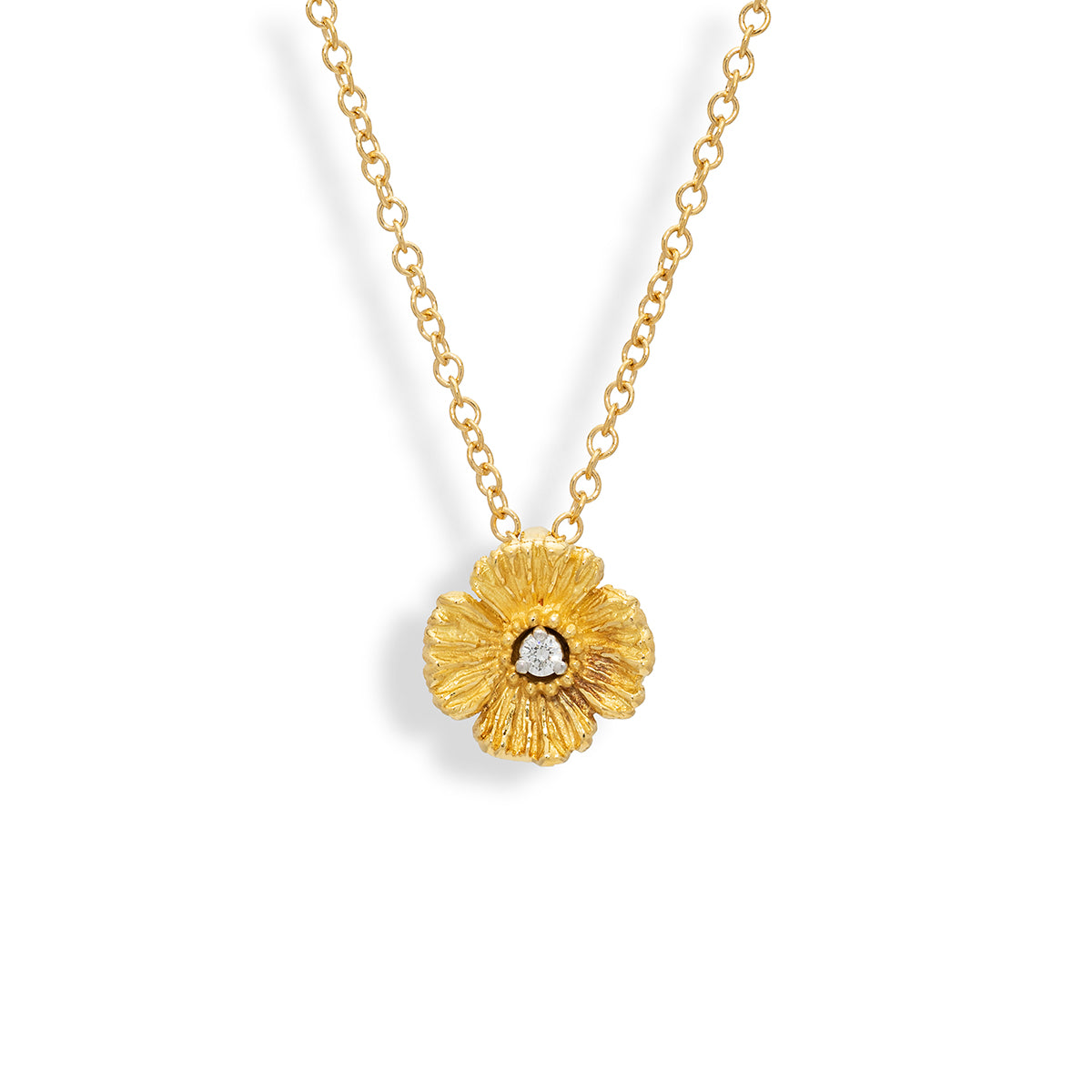 XX Small Poppy Pendant with Diamond