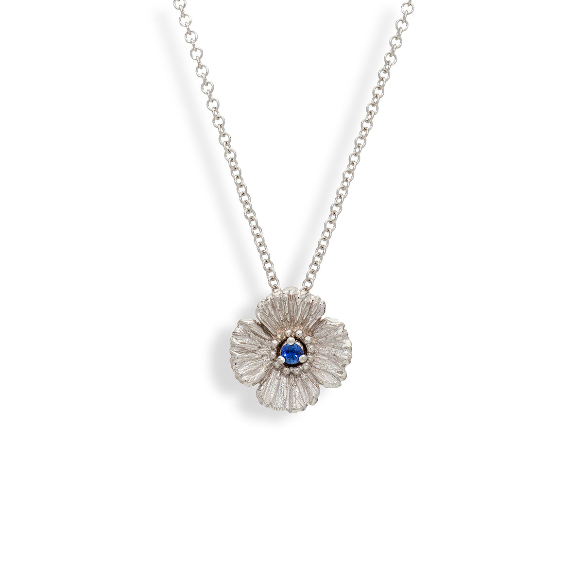 XX Small Poppy Pendant with Sapphire