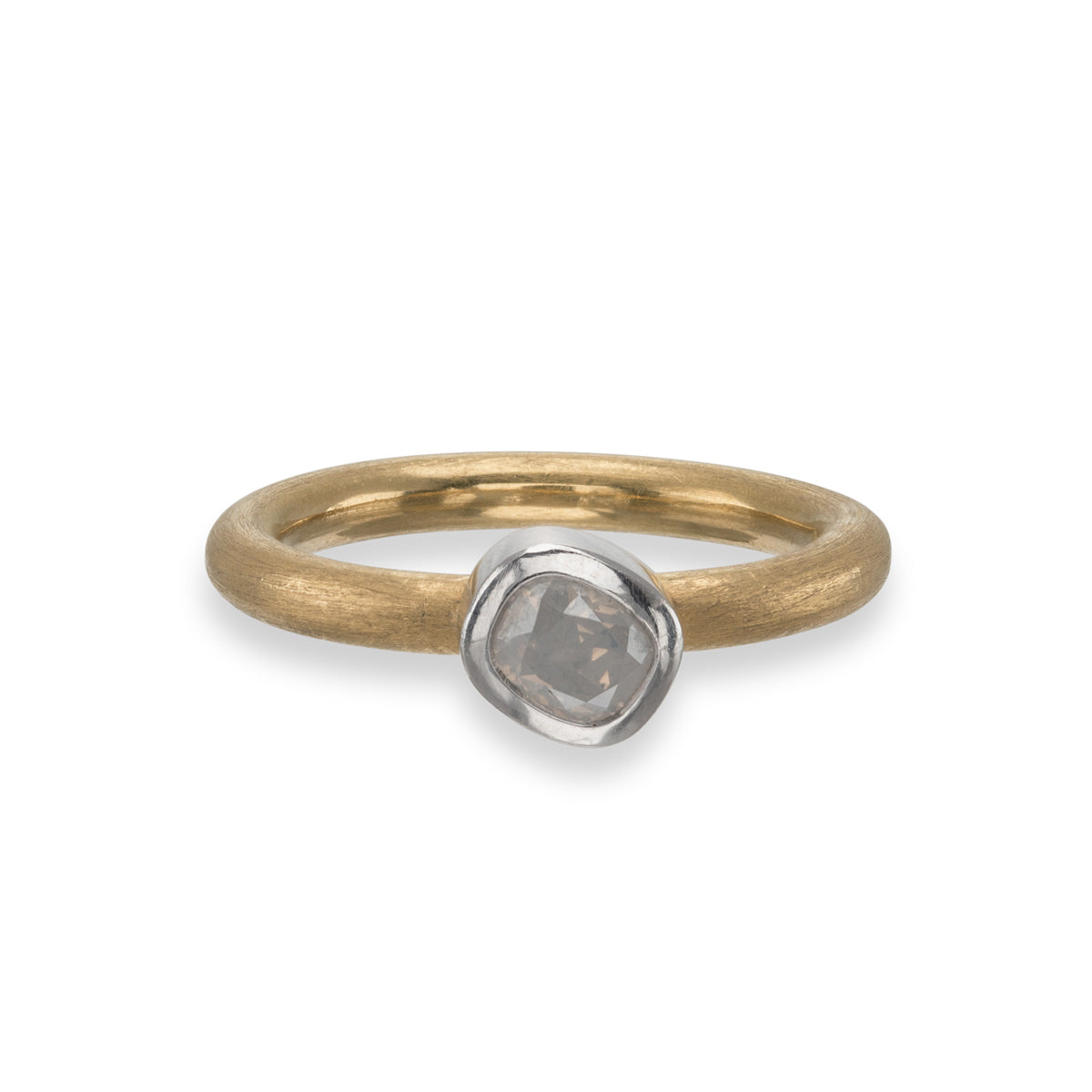 Grey Diamond 22K Ring