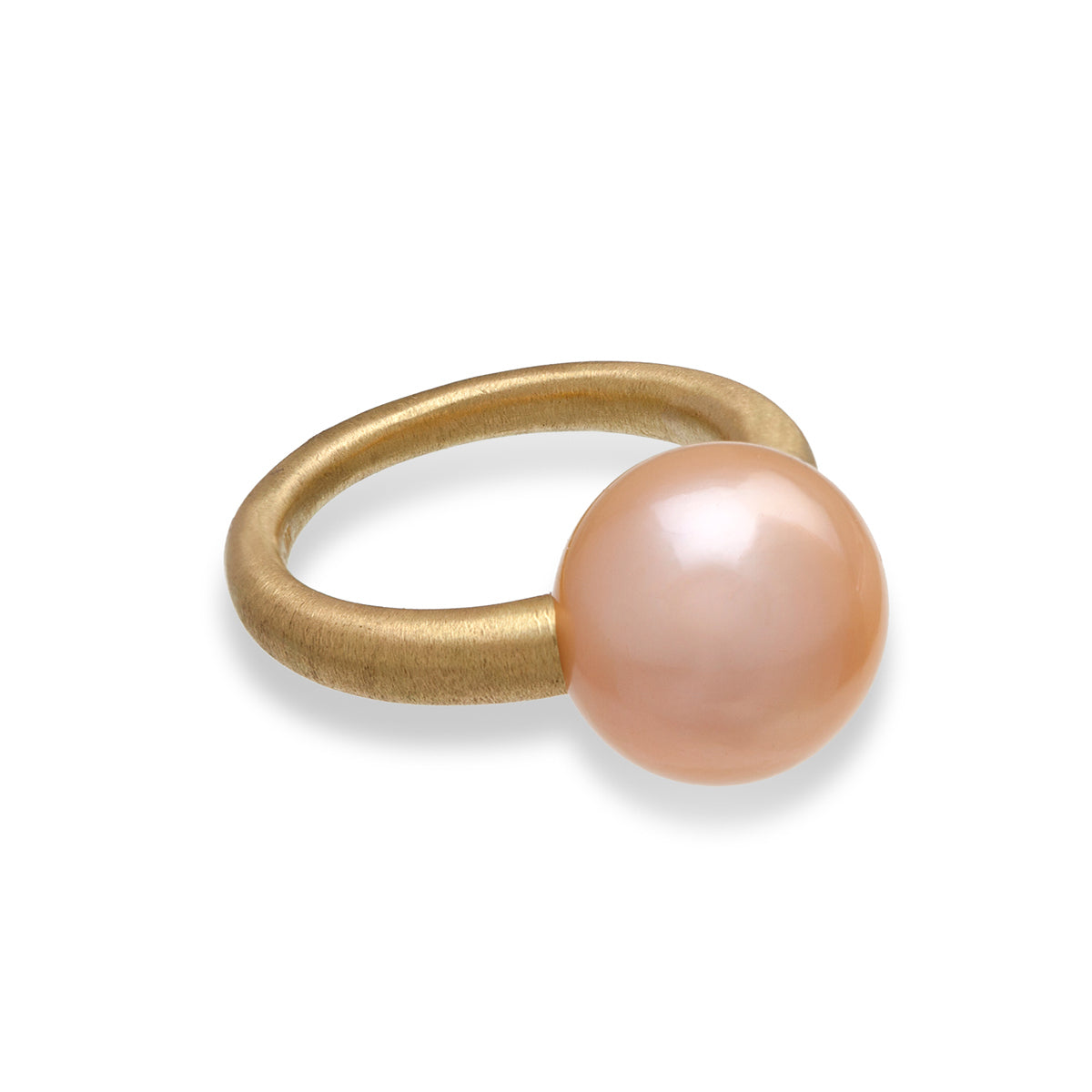 Small Orbit Pearl Ring