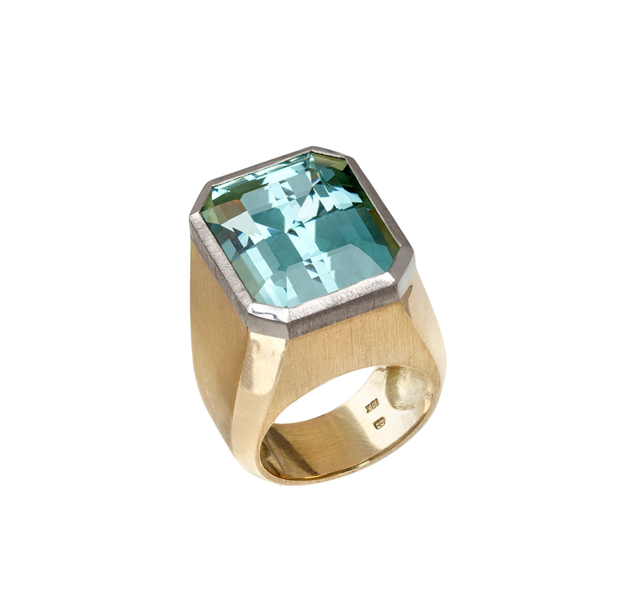 Aquamarine Signet Ring