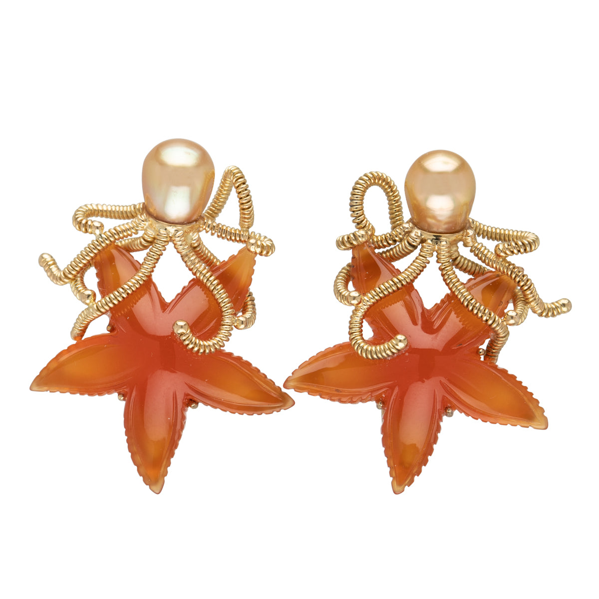 Starfish Octopus Earrings