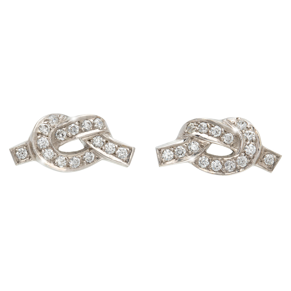 Boucles d’oreilles Noeud d’Amour Diamants