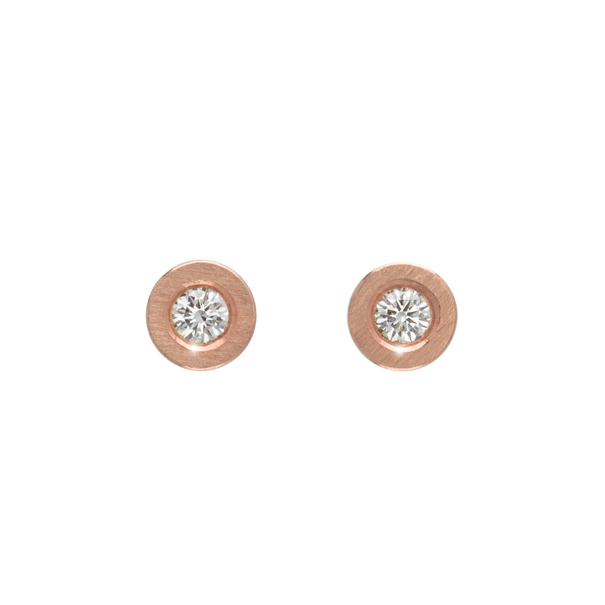 Boucles d’oreilles Petits Boulon en Diamants