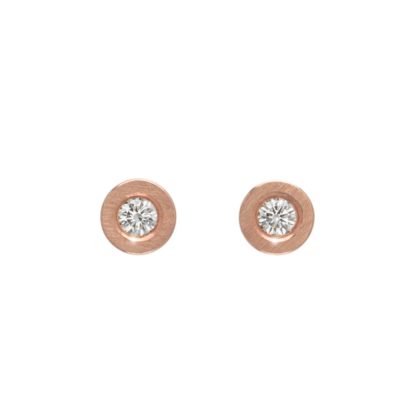 Small Diamond Bolt Earrings