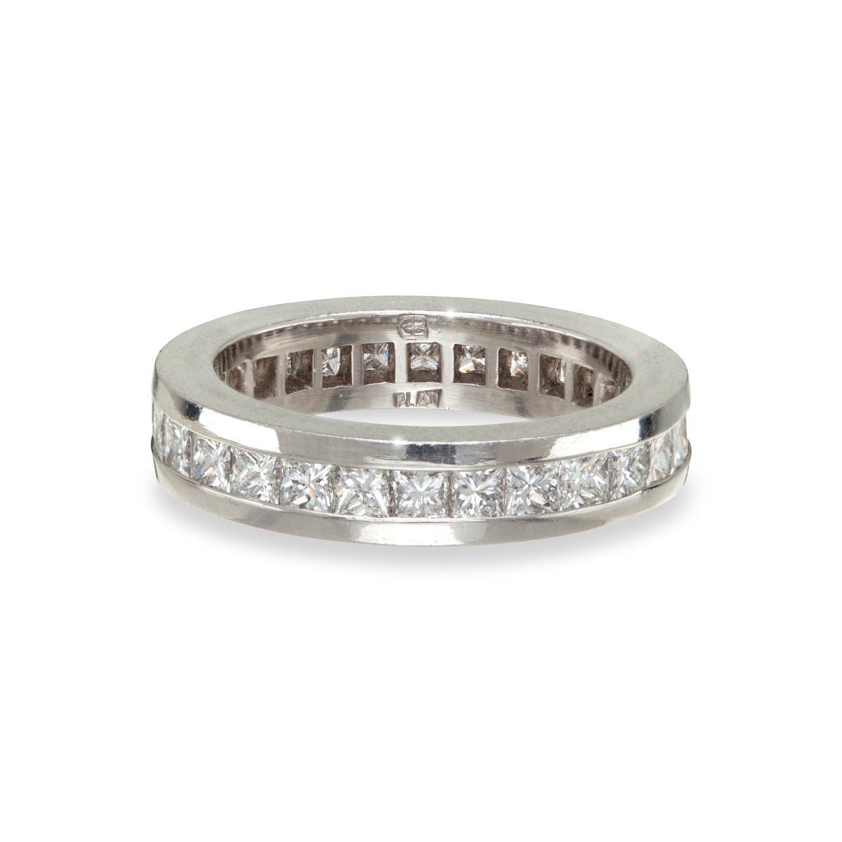 Platinum Diamond Channel Eternity Ring